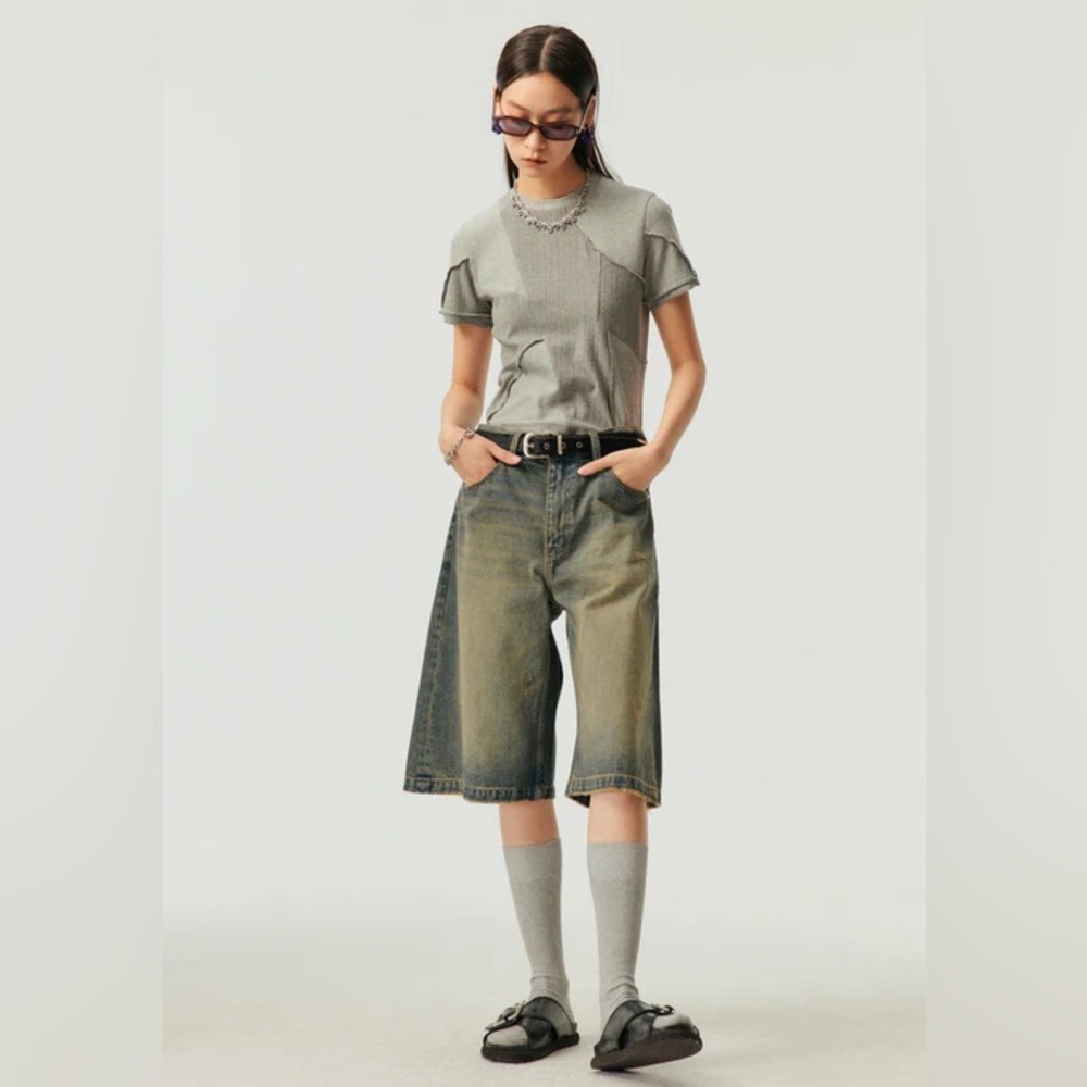 Simple Project Vintage Wash Jorts
